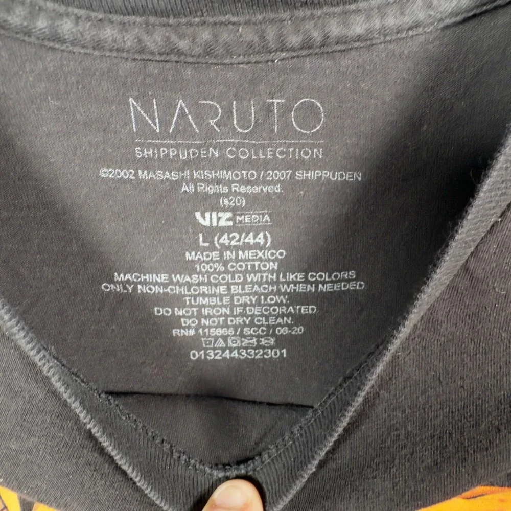 Naruto Shippuden Uzumaki Graphic T Shirt Anime Manga Japanese Black Size L‎